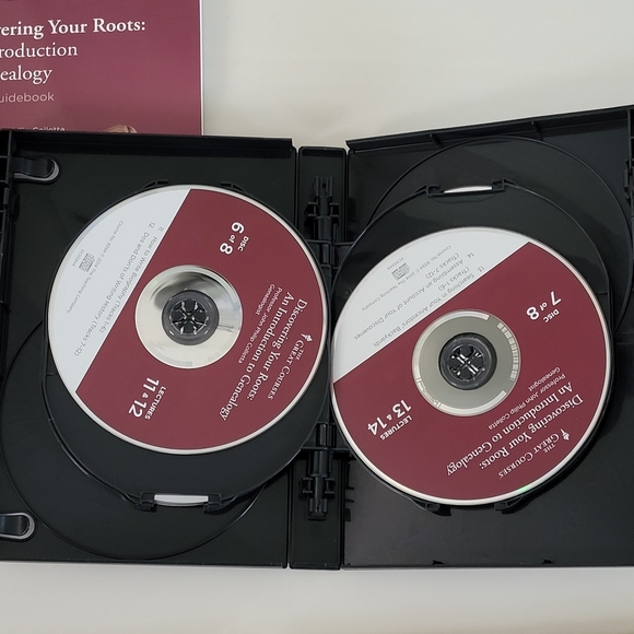 THE GREAT COURSES Discovering Your Roots An Introduction to Genealogy CDs & Book - Picture 4 of 16